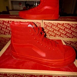Vans Sk8-Hi red canvas woman’s size 8.5